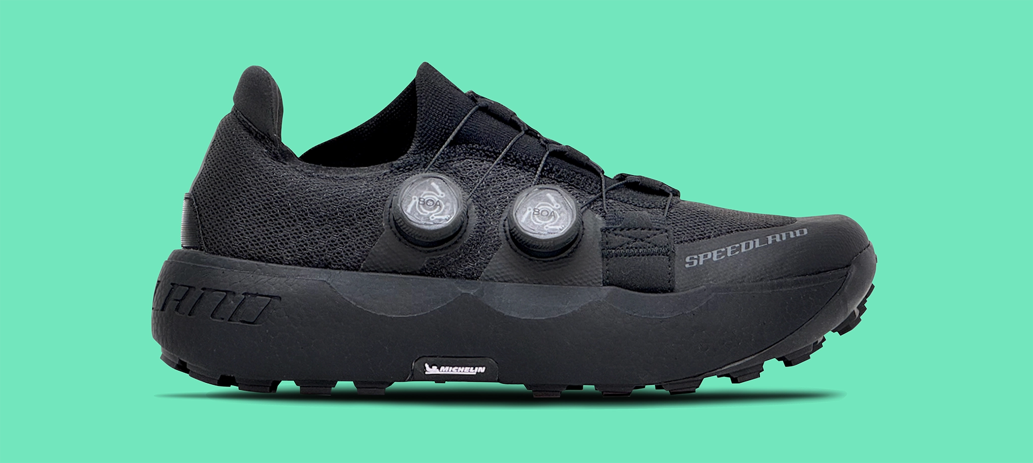 Aspeed Black and Green Athletic Shoes with BOA Dial System BOAⓇ Fit System Dial: Everything You Want to Know | Rize  main image 4